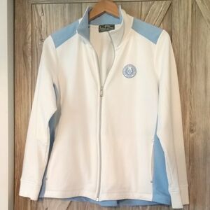 Ralph Lauren White Blue Zip Jacket L/XL